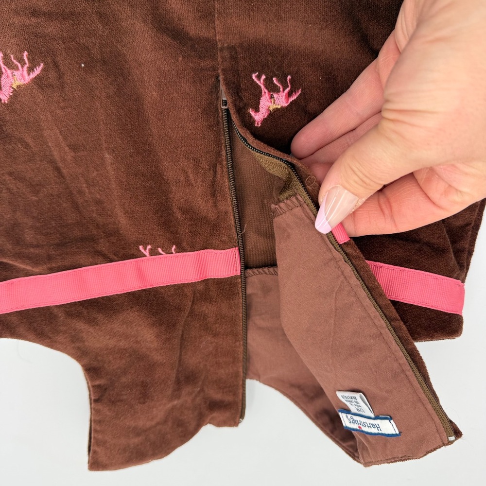 Hartstrings 12M Embroidered Horse Dress 3 Pc Set Pink Brown Baby Girl Outfit - Picture 15 of 16